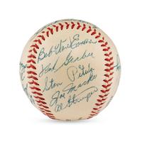 A 1955 Tulsa Oilers Team Signed Autograph Baseball