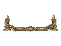 A Rococo Style Gilt Metal Fire Guard