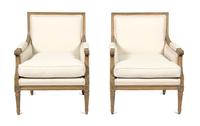 A Pair of Louis XVI Style Fruitwood Bergers Height 34 1/2 inches. — 20TH CENTURY