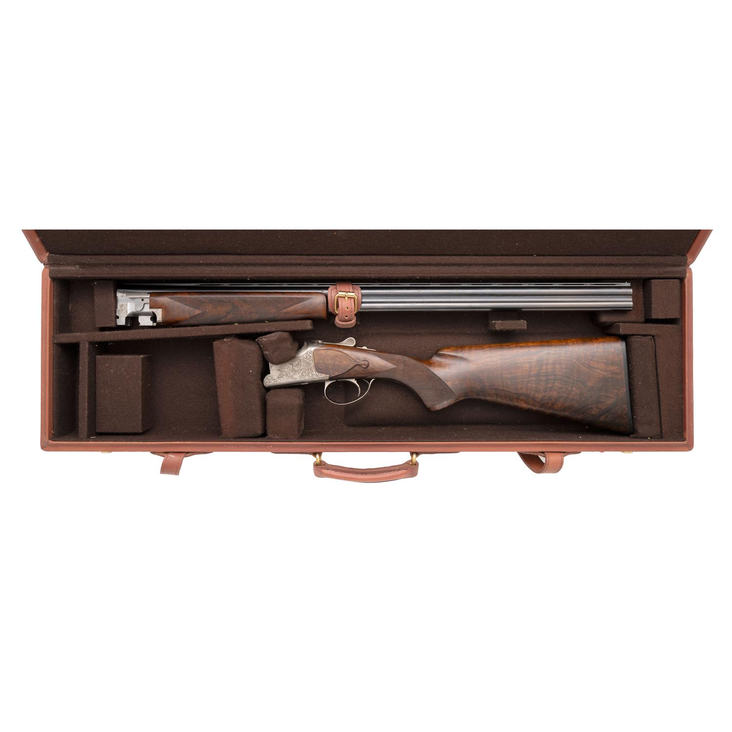 *Browning Superposed B 25 20 Gauge Shotgun with C2G Engraving by Paul Dubois in Travel Case