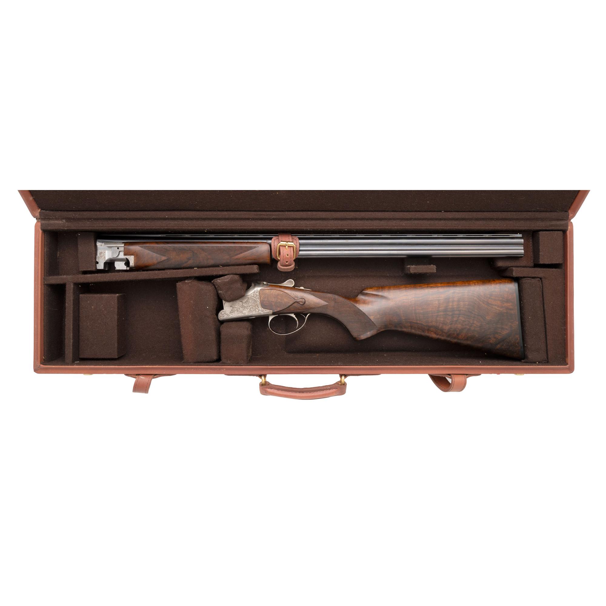 *Browning Superposed B 25 20 Gauge Shotgun with C2G Engraving by Paul Dubois in Travel Case