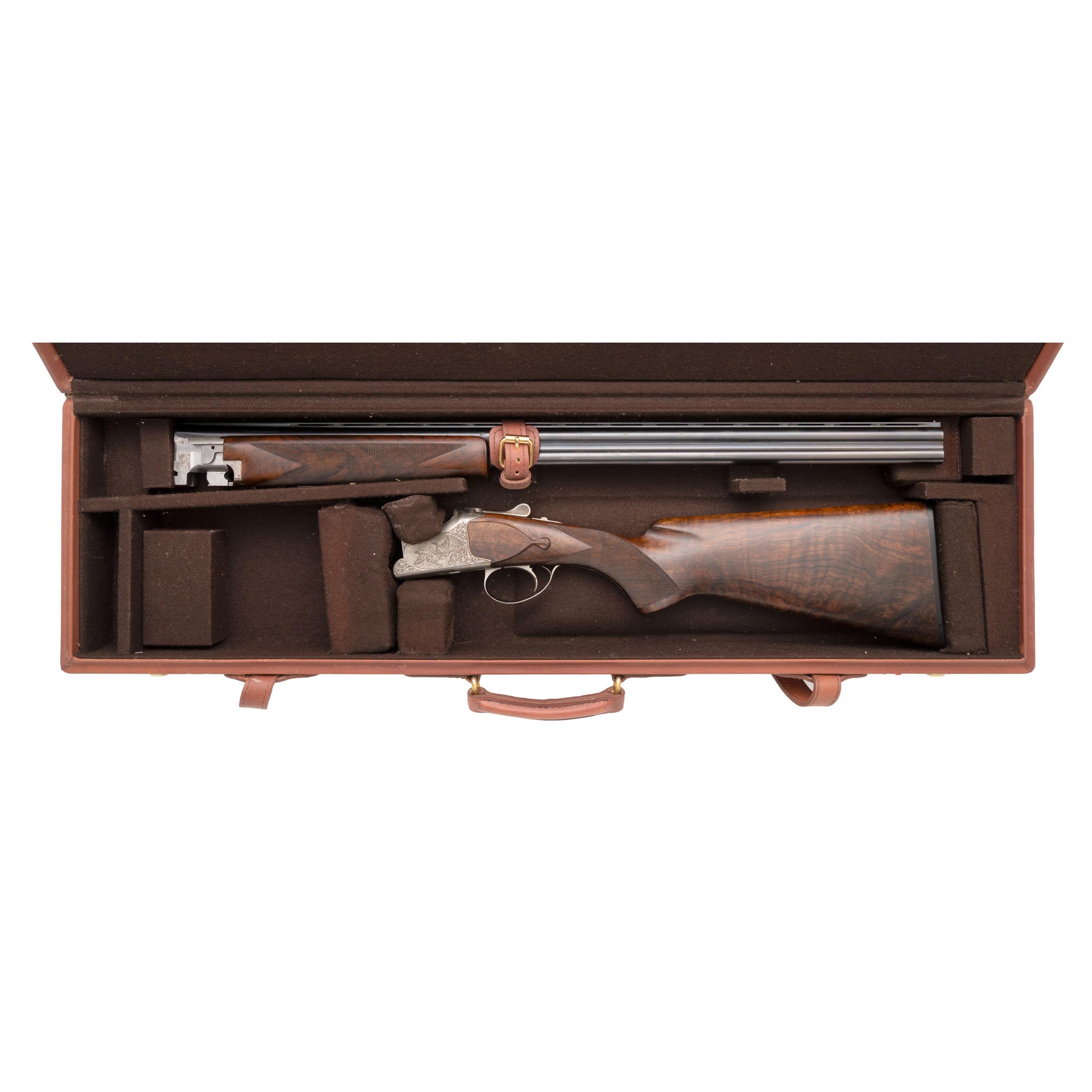 *Browning Superposed B 25 20 Gauge Shotgun with C2G Engraving by Paul Dubois in Travel Case