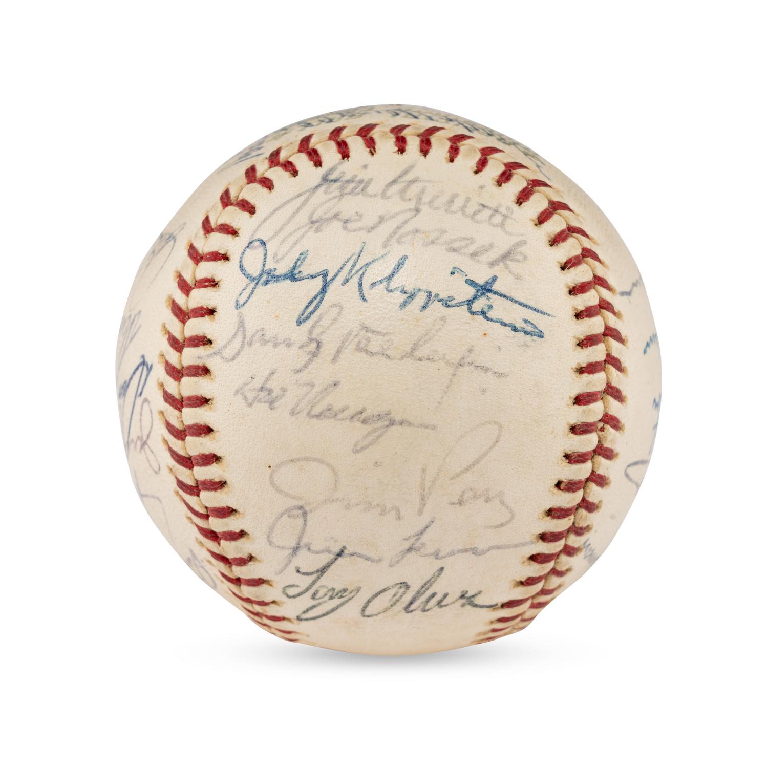 A 1965 Minnesota Twins Team Signed Autograph Baseball Including Harmon Killebrew (JSA Letter of Authenticity),