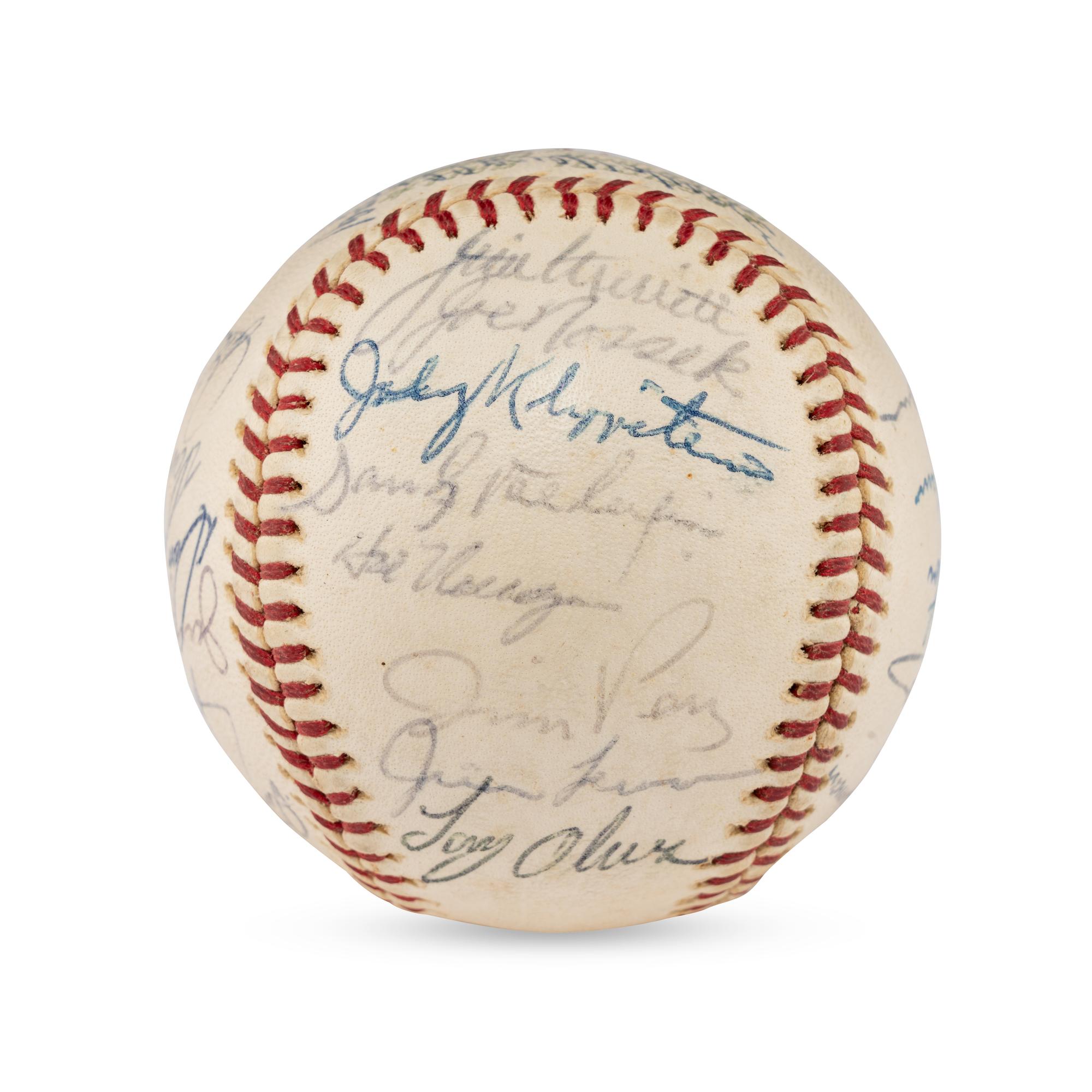 A 1965 Minnesota Twins Team Signed Autograph Baseball Including Harmon Killebrew (JSA Letter of Authenticity),