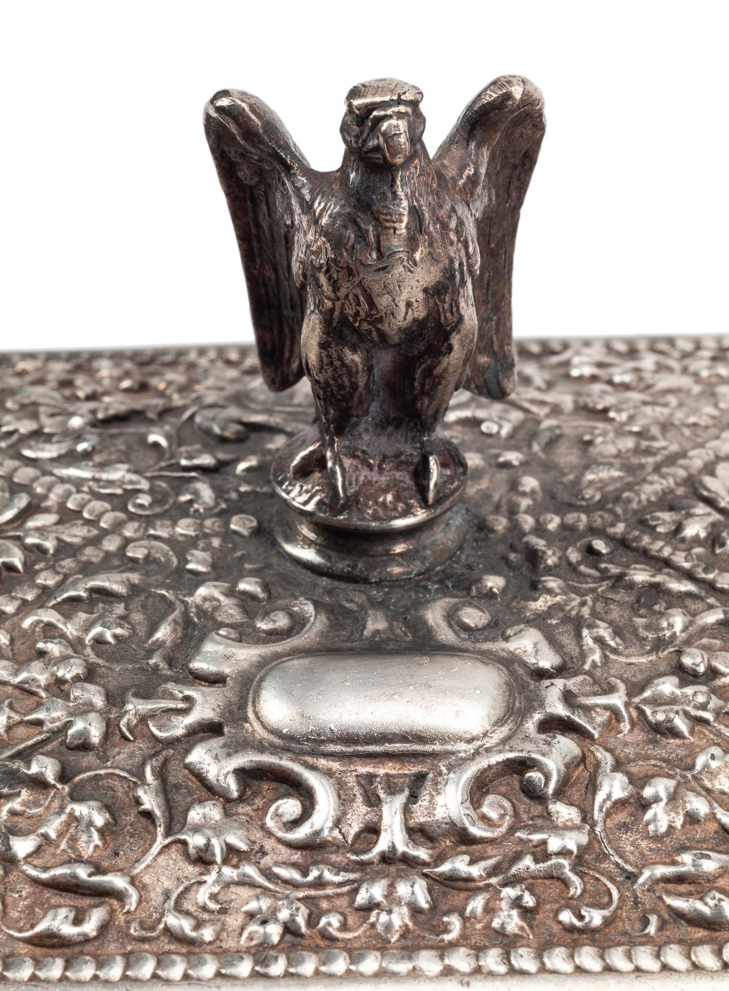 Two Neoclassical Style Silver-Plate Table Caskets