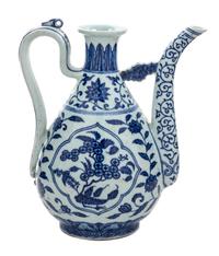 A Blue and White Porcelain Ewer