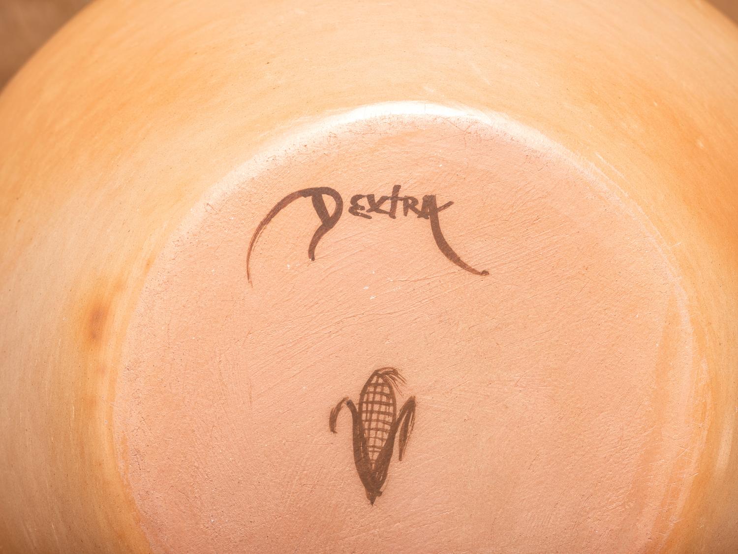 Pottery Jar, with Eagle Tail Design