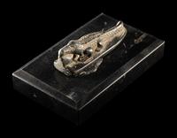 An Egyptian Black Stone Crocodile