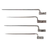 Four Early Socket Bayonets, Including a Crude Relic Copy of a Shield Shank Bess and an early Maryland Bayonet