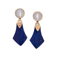LAURI HAKOLA, MOONSTONE AND LAPIS LAZULI EARRINGS