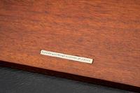An English Burlwood Writing Slope and an English Burlwood Decanter Caddy