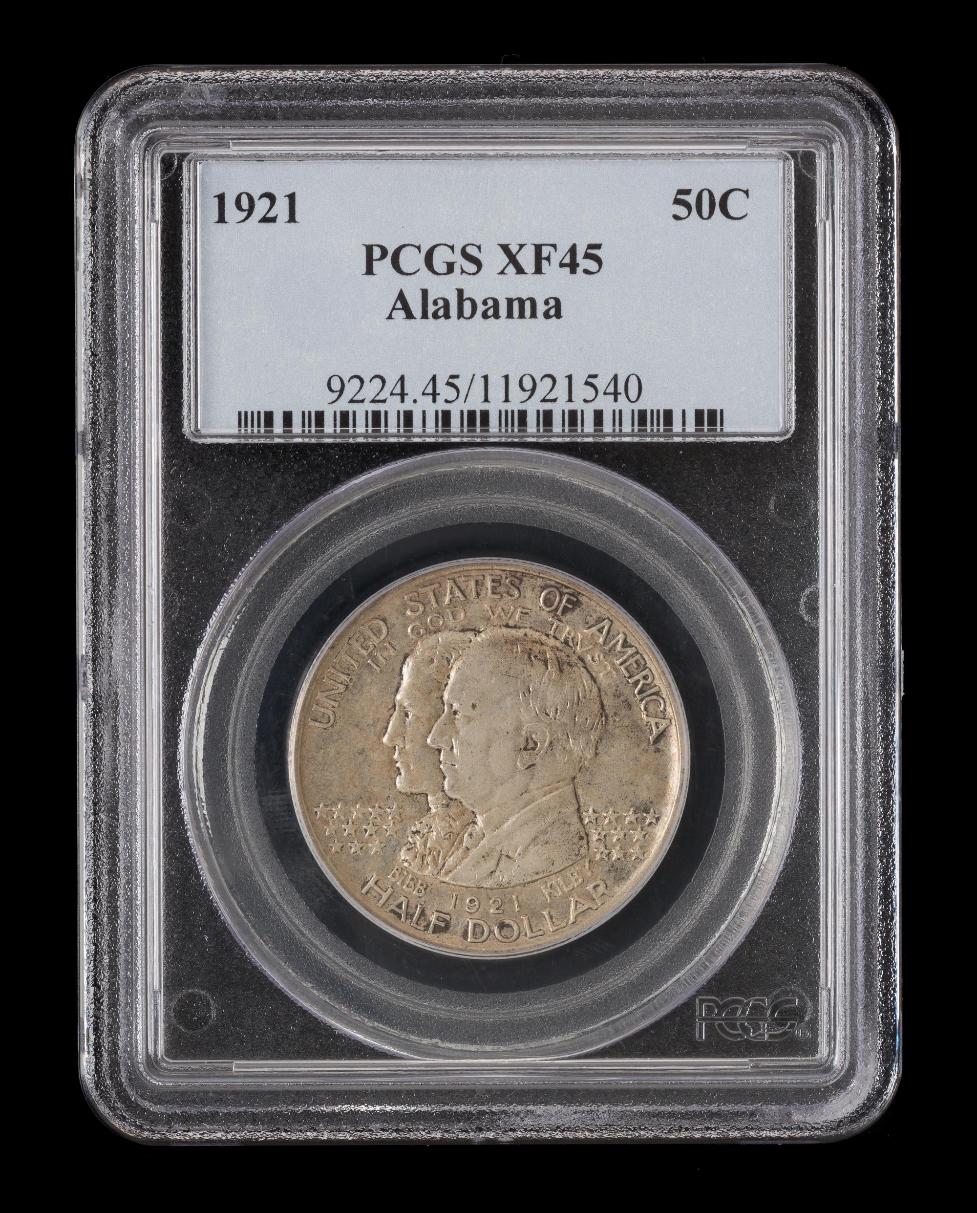 A United States 1921 Alabama Commemorative 50c Coin