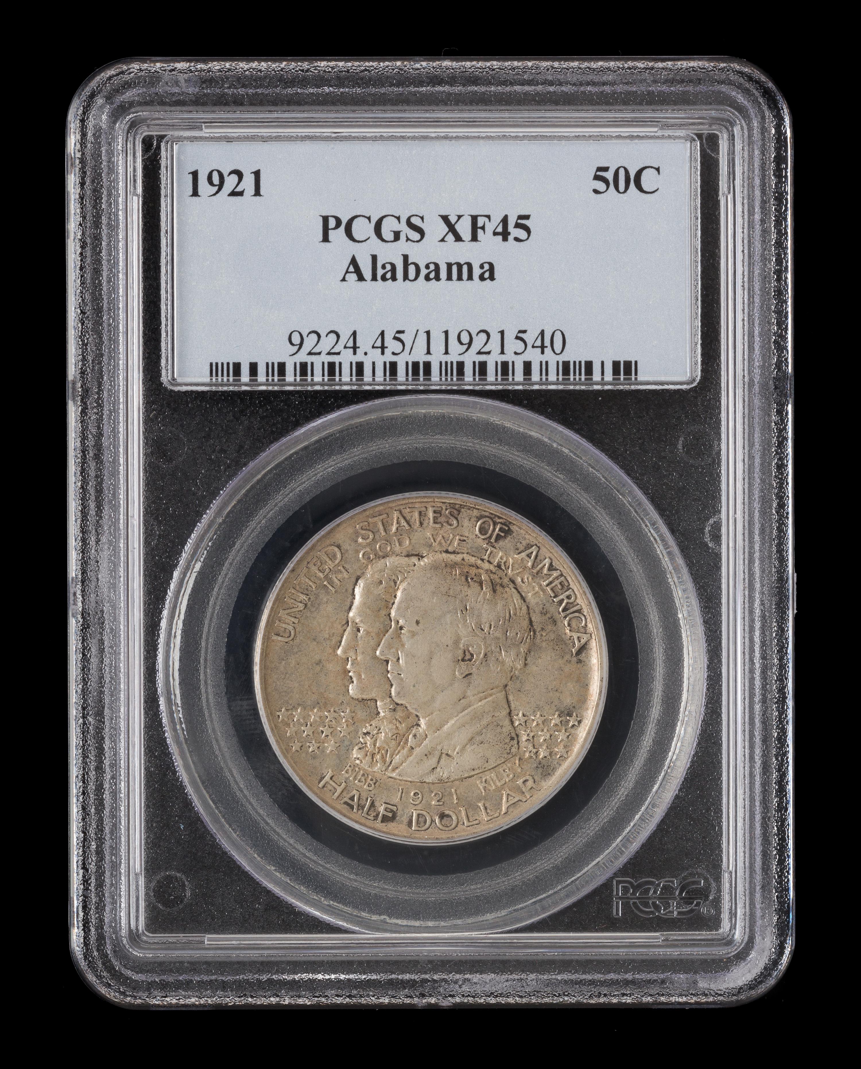 A United States 1921 Alabama Commemorative 50c Coin