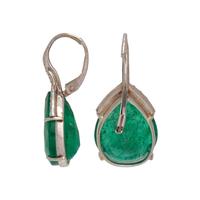 EMERALD AND DIAMOND EARRINGS