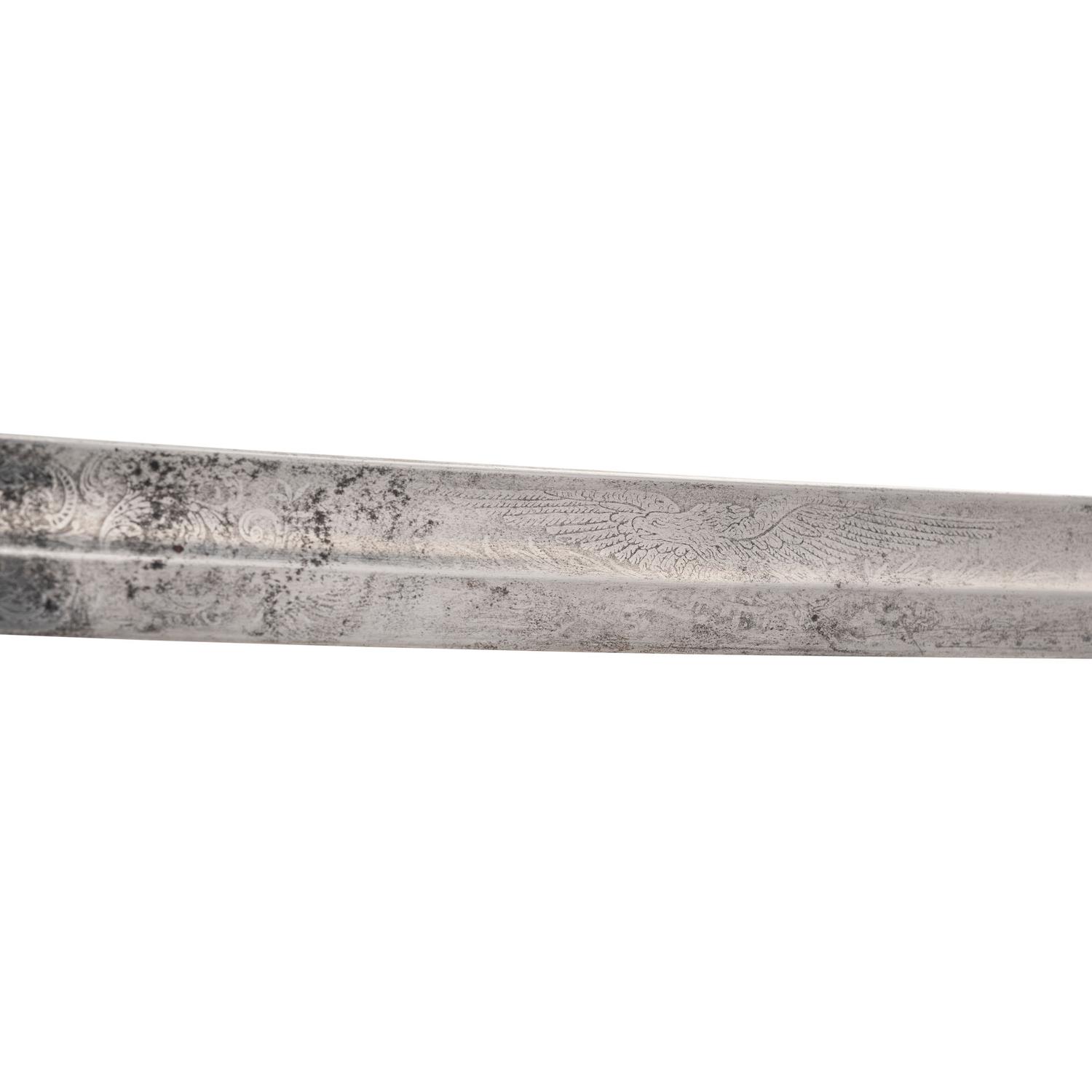 Non-Regulation Staff & Field Officers Sword (Peterson 75) by Walscheid, Inscribed to Lt. Col. William Coan - 48th NY Infantry
