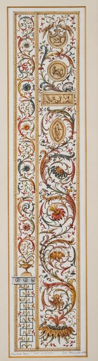 A Set of Eight Neoclassical Watercolor Illustrations
