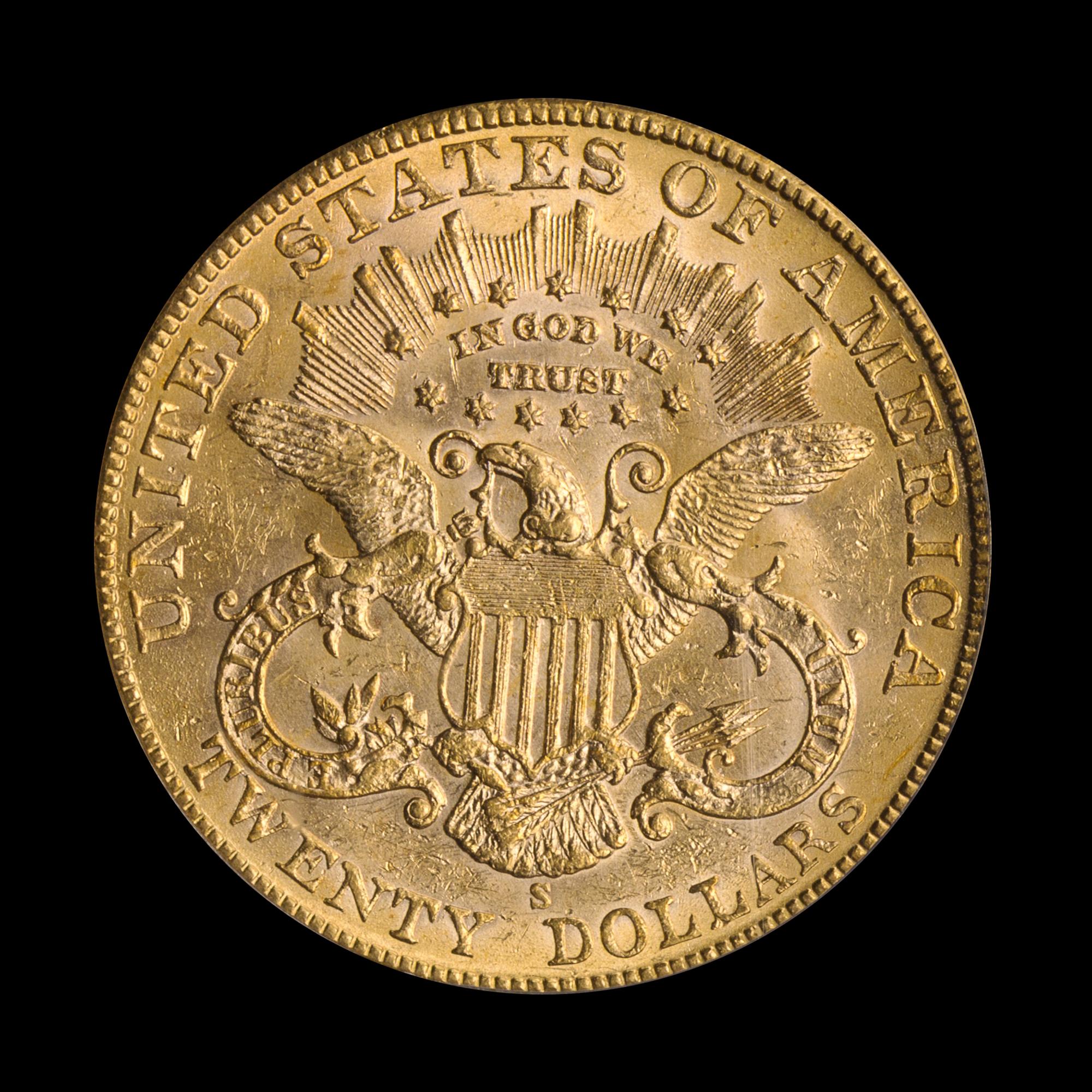 A United States 1901-S Liberty Head $20 Gold Coin
