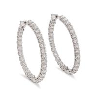 DIAMOND HOOP EARRINGS