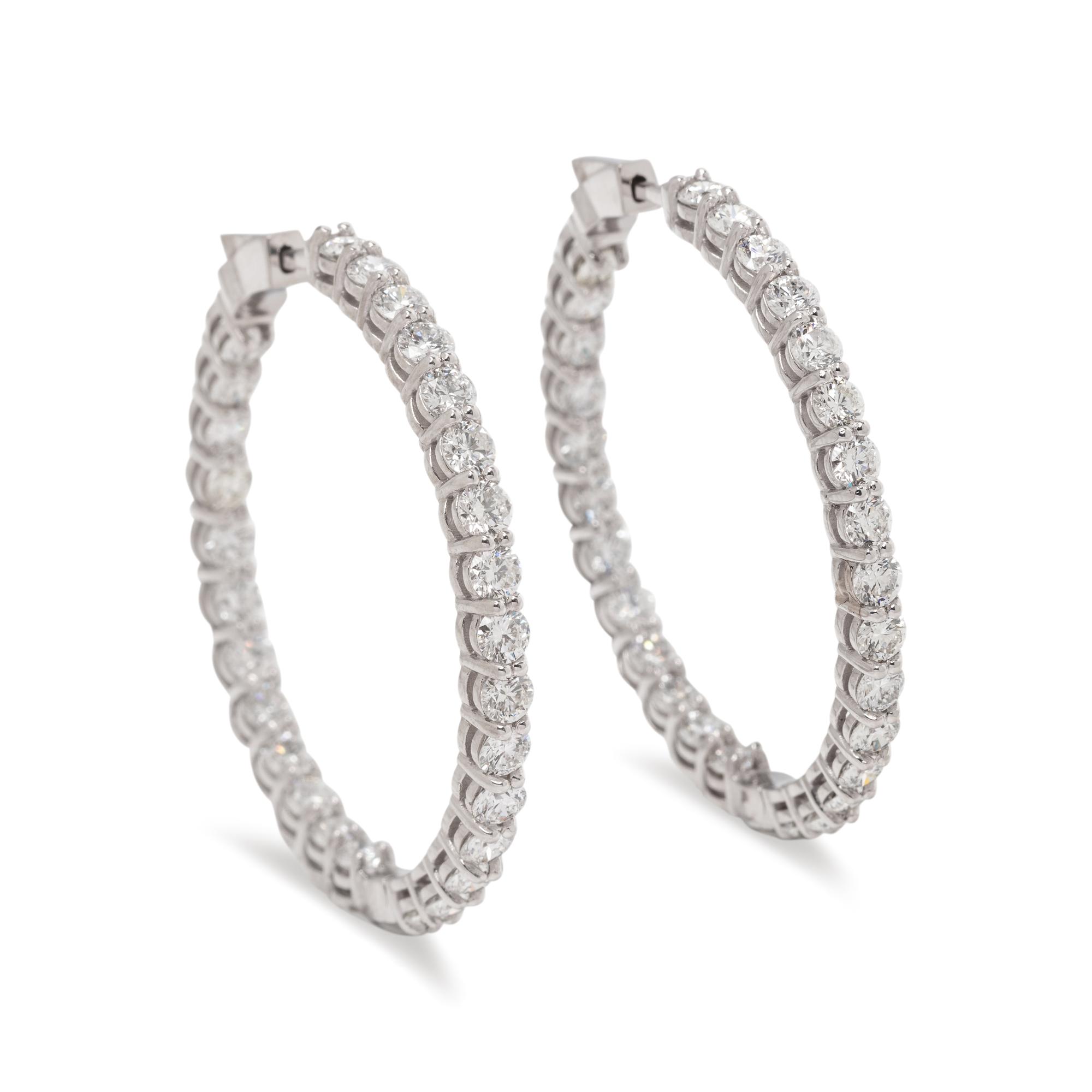 DIAMOND HOOP EARRINGS