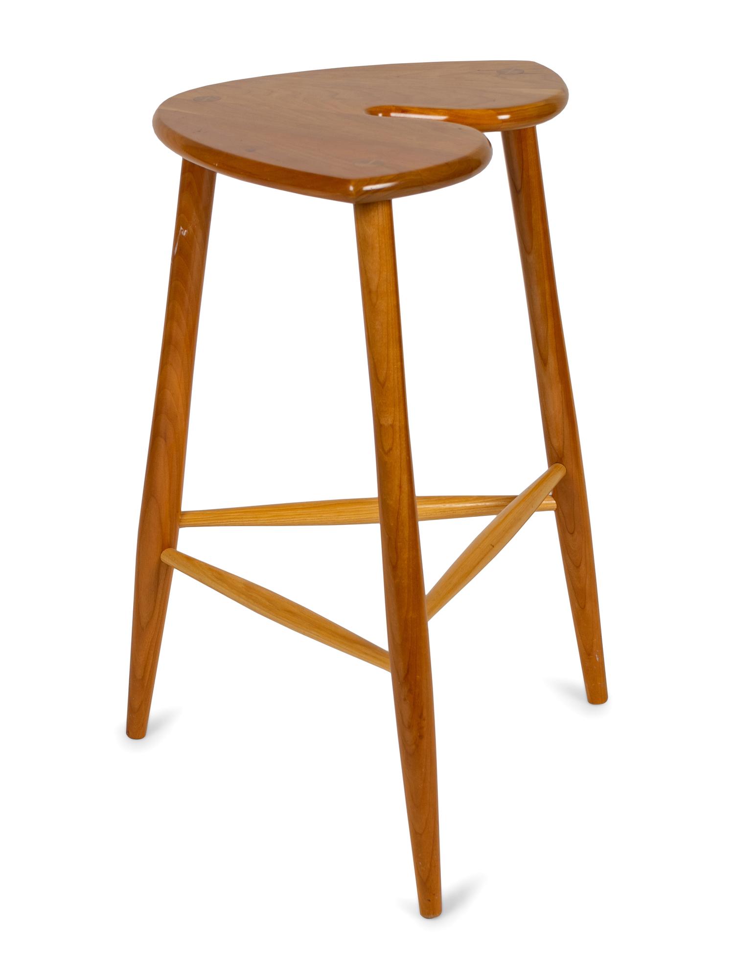 A Studio Craft Tripod Stool by Jeremy Singley (American, 20th/21st Century)