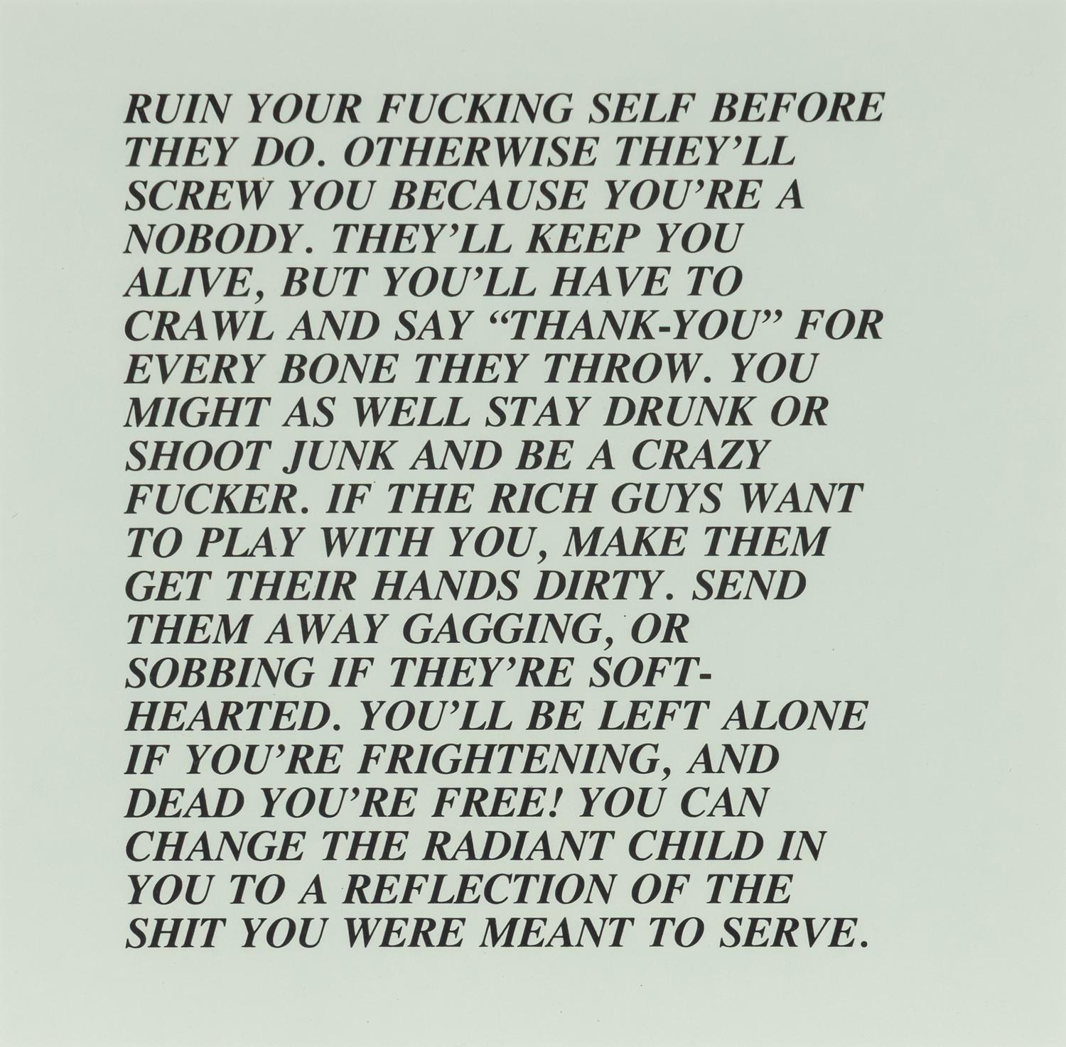 Jenny Holzer (American, b. 1950) — Inflammatory Essays (set of twelve), 1979-82