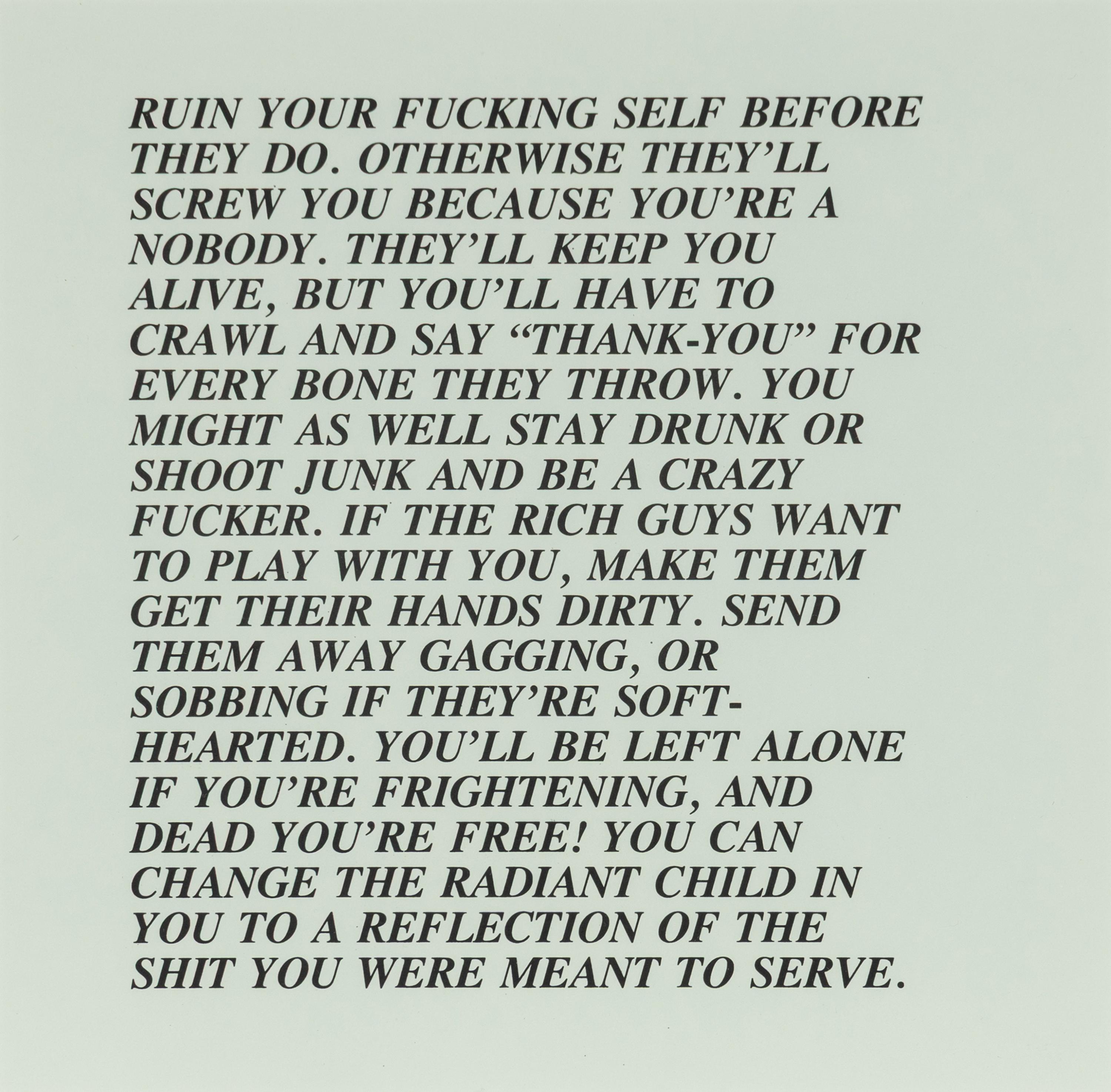 Jenny Holzer (American, b. 1950) — Inflammatory Essays (set of twelve), 1979-82