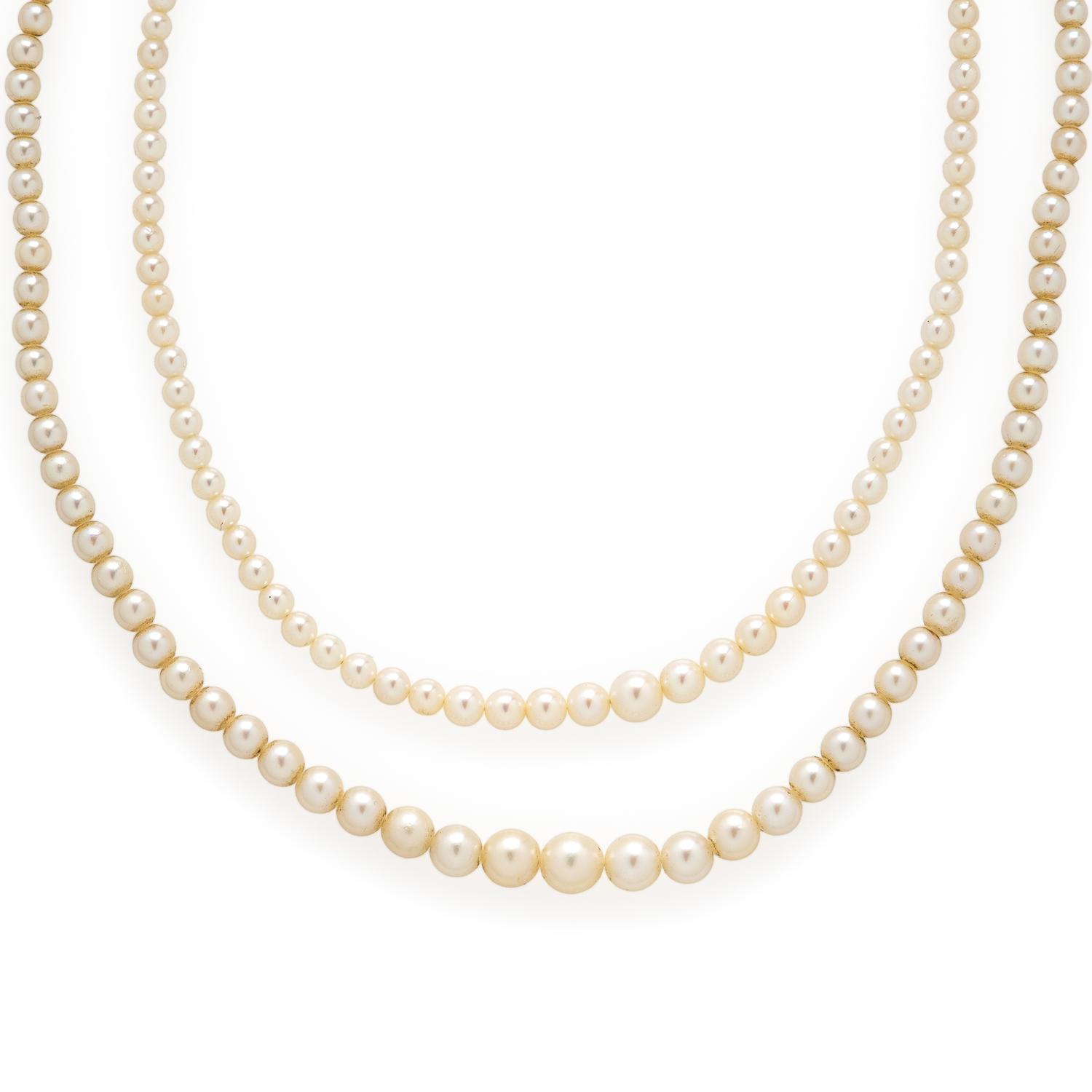 Two Cultured Pearl Necklaces