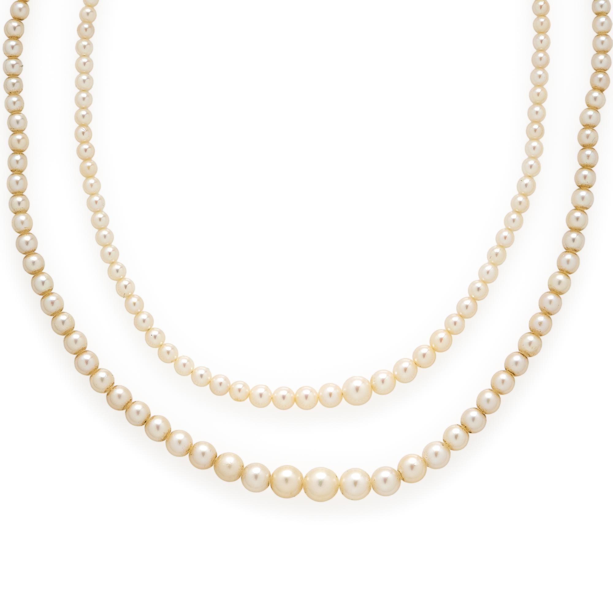 Two Cultured Pearl Necklaces