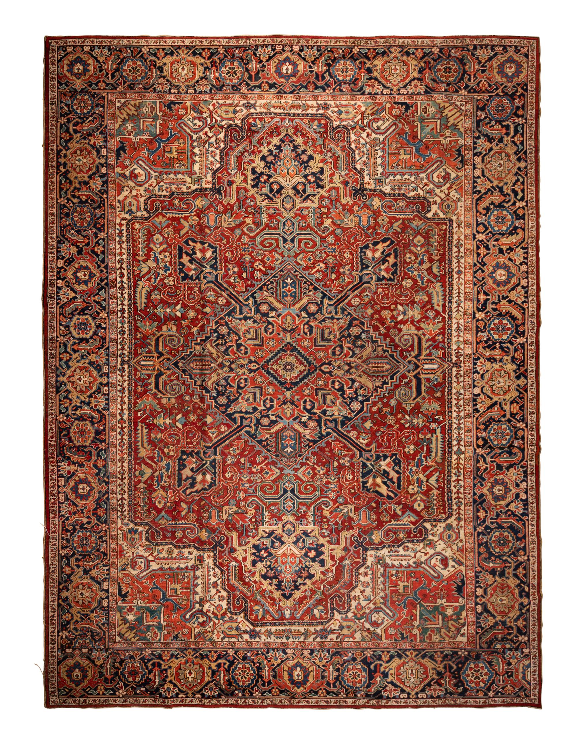 A Heriz Wool Rug