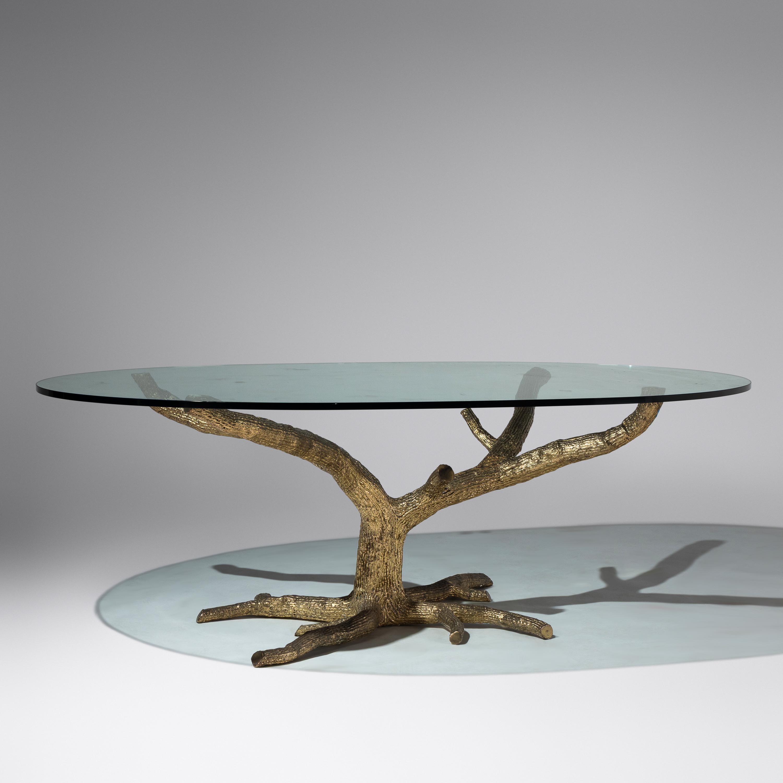 Gilt bronze tree-form table, c. 1970