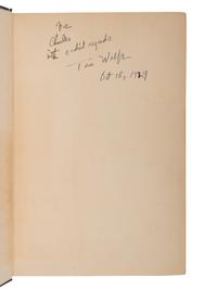 WOLFE, Thomas (1900-1938). Look Homeward, Angel. A Story of the Buried Life . New York: Charles Scribner's Sons, 1929.