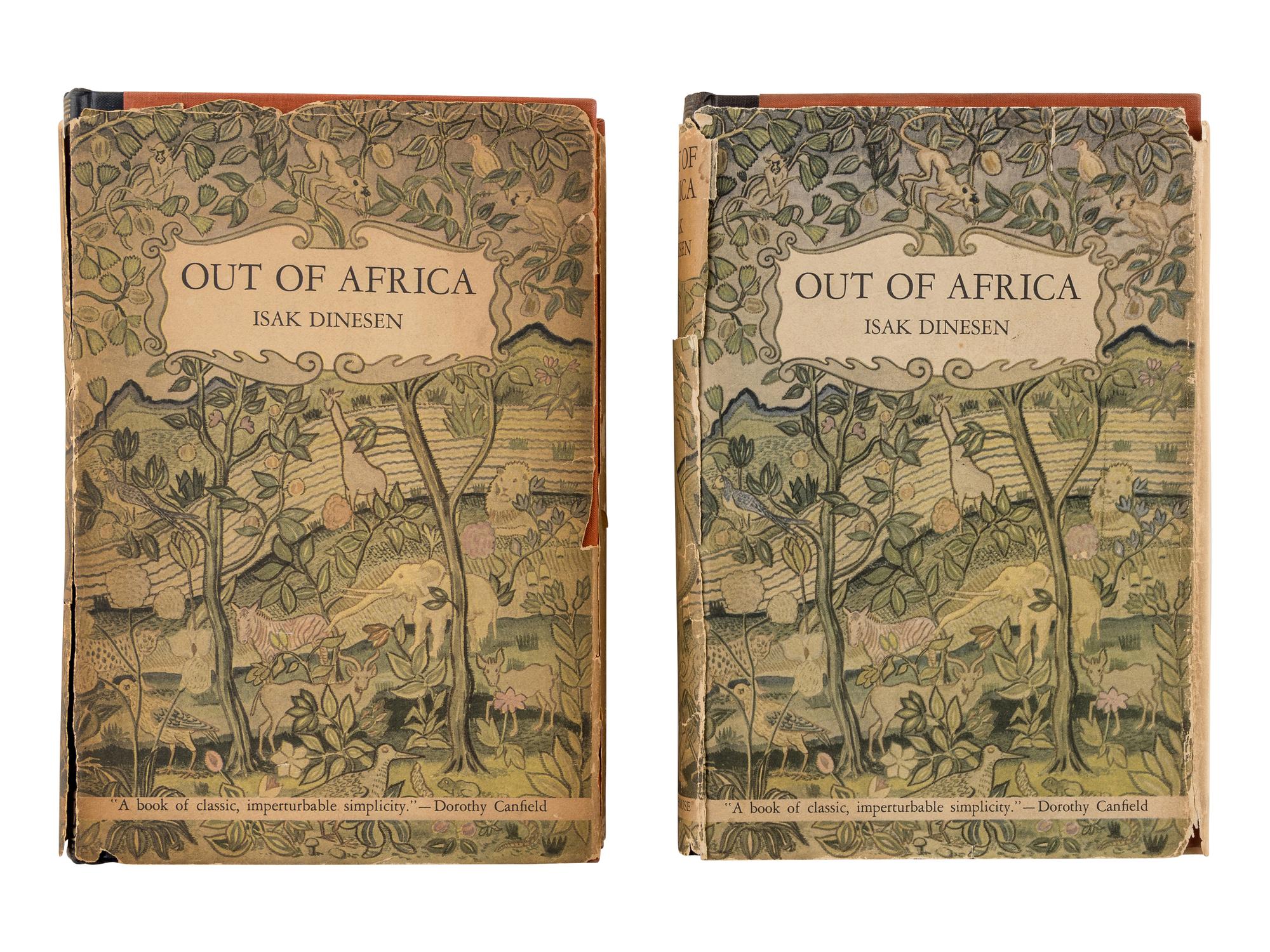 DINESEN, Isak [Karen BLIXEN] (1885-1962). Out of Africa . New York: Random House, [1938].