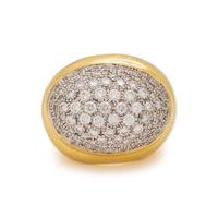 YELLOW GOLD AND DIAMOND RING