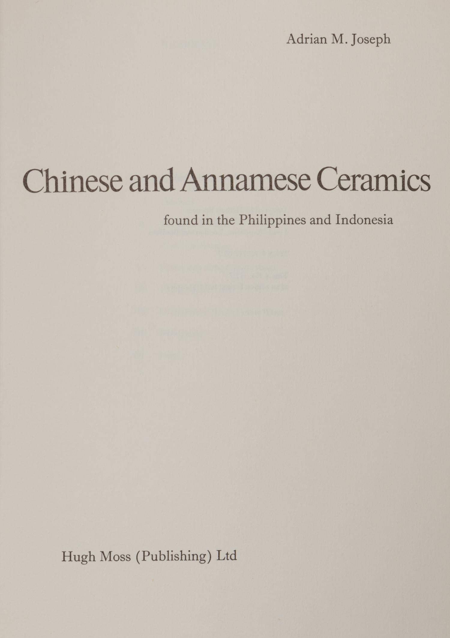 [CHINESE CERAMICS] A group of works about Chinese ceramics, comprising: