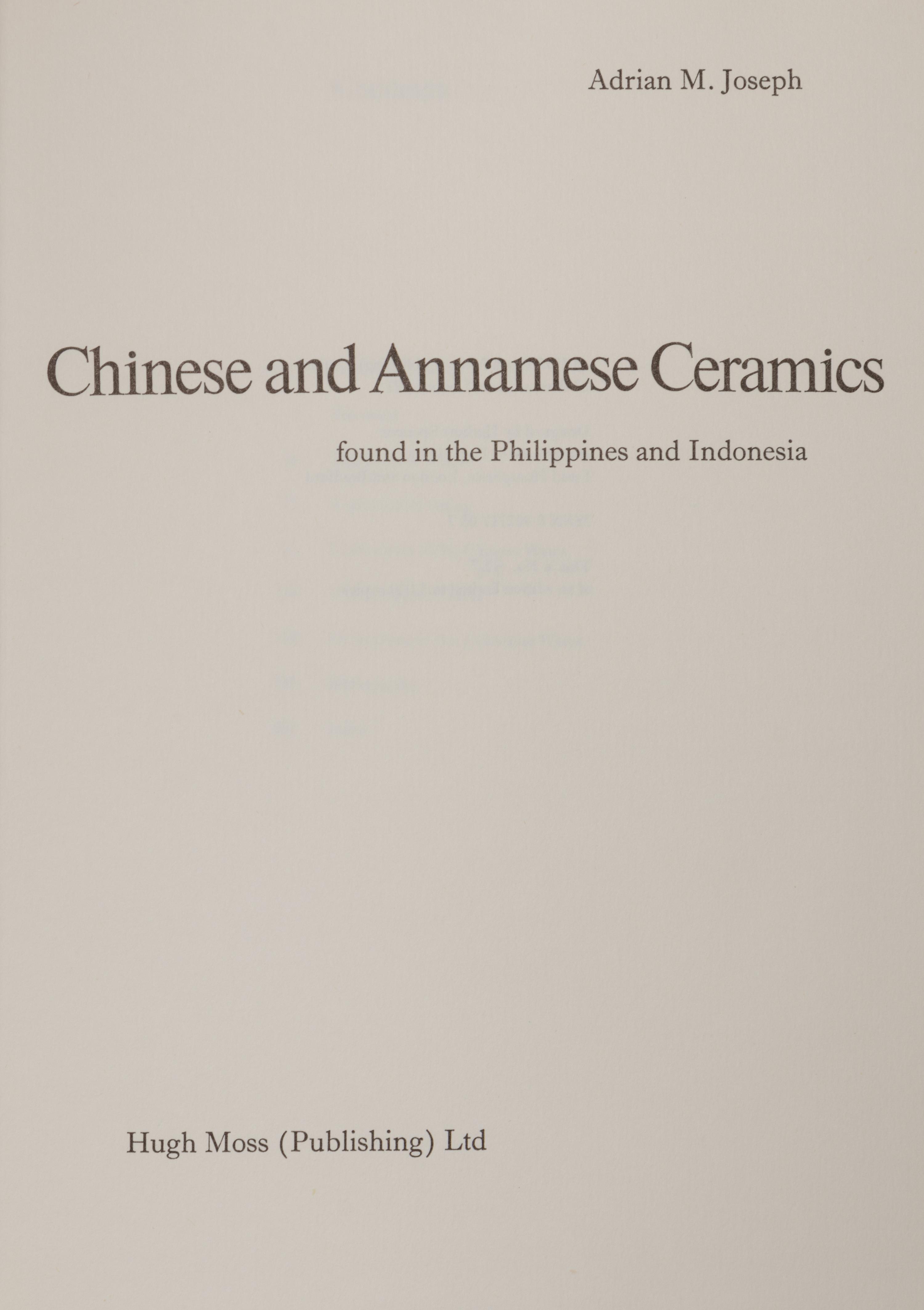 [CHINESE CERAMICS] A group of works about Chinese ceramics, comprising: