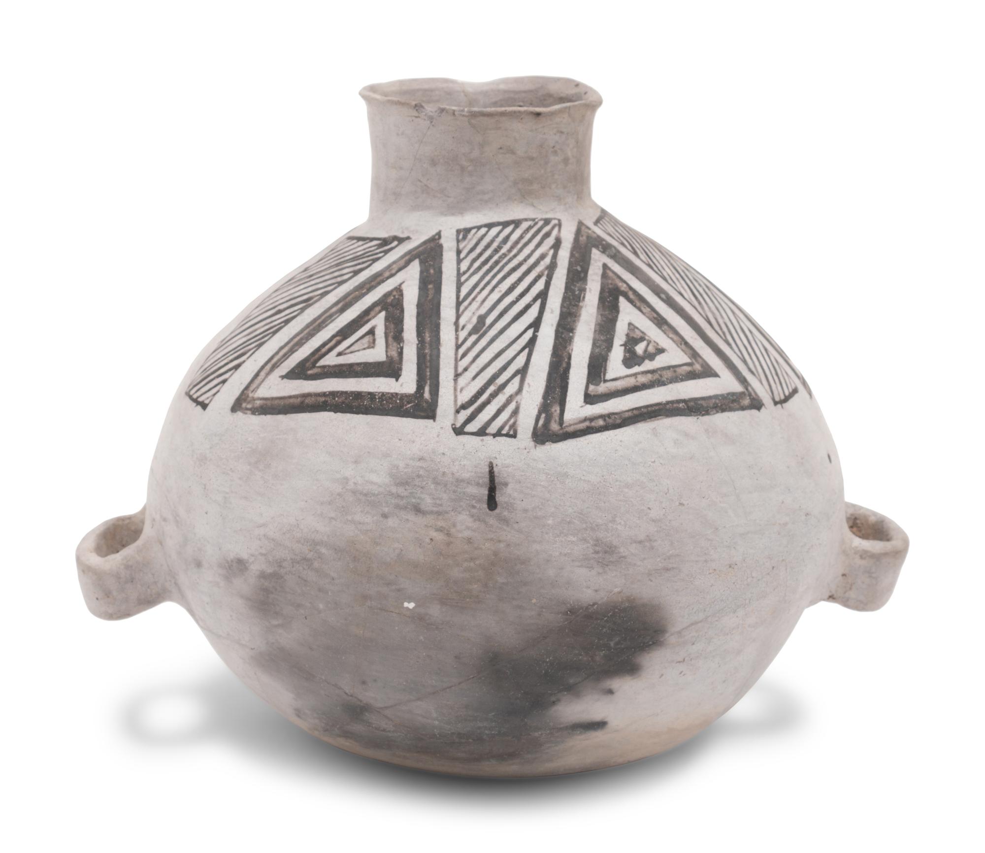 McElmo Black-on-White Pottery Jar