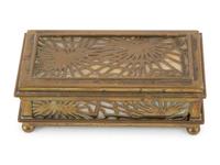 Four Tiffany Studios Bronze Desk Accessories