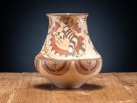 Polychrome Pottery Jar, Dancers