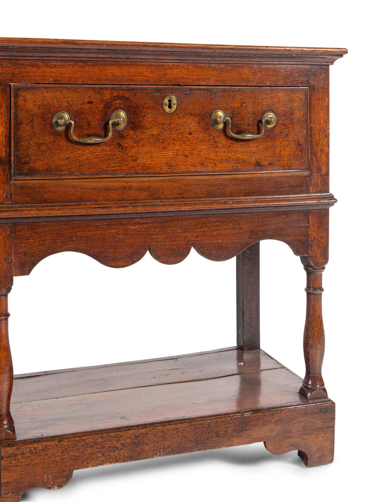 A George III Oak Welsh Sideboard