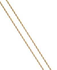 YELLOW GOLD ROPE CHAIN NECKLACE