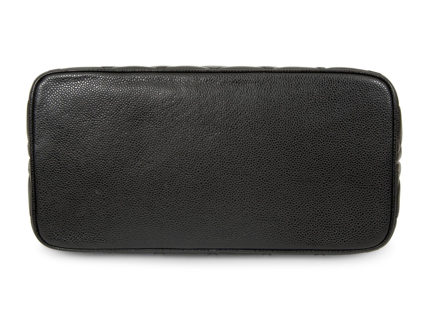 Chanel Medallion Tote and French Wallet in Quilted Black Caviar Leather, 2005 - 2011