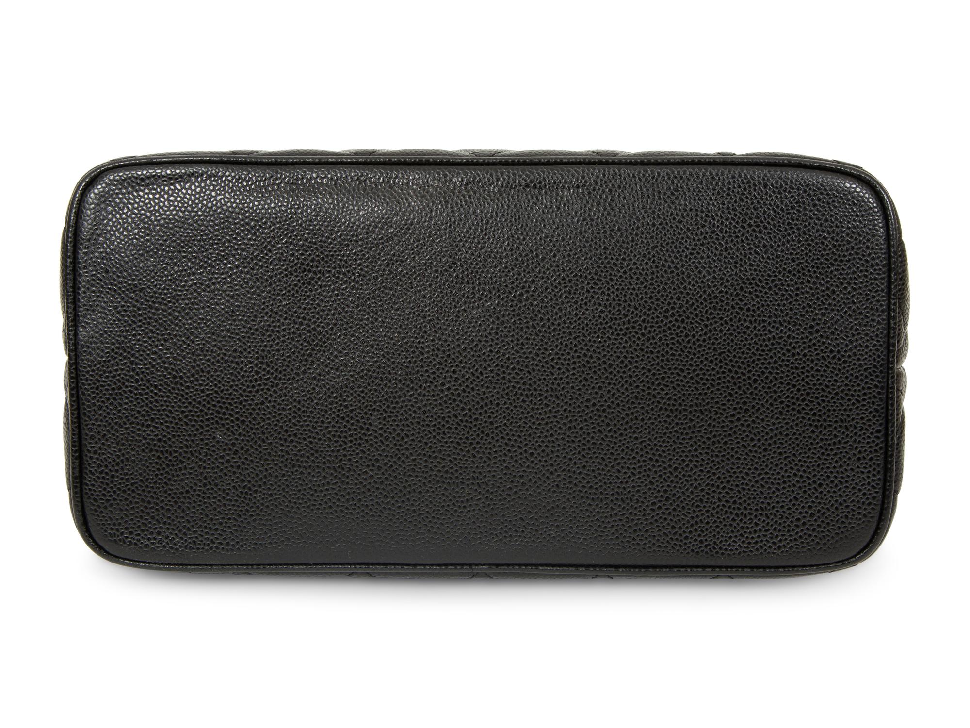 Chanel Medallion Tote and French Wallet in Quilted Black Caviar Leather, 2005 - 2011