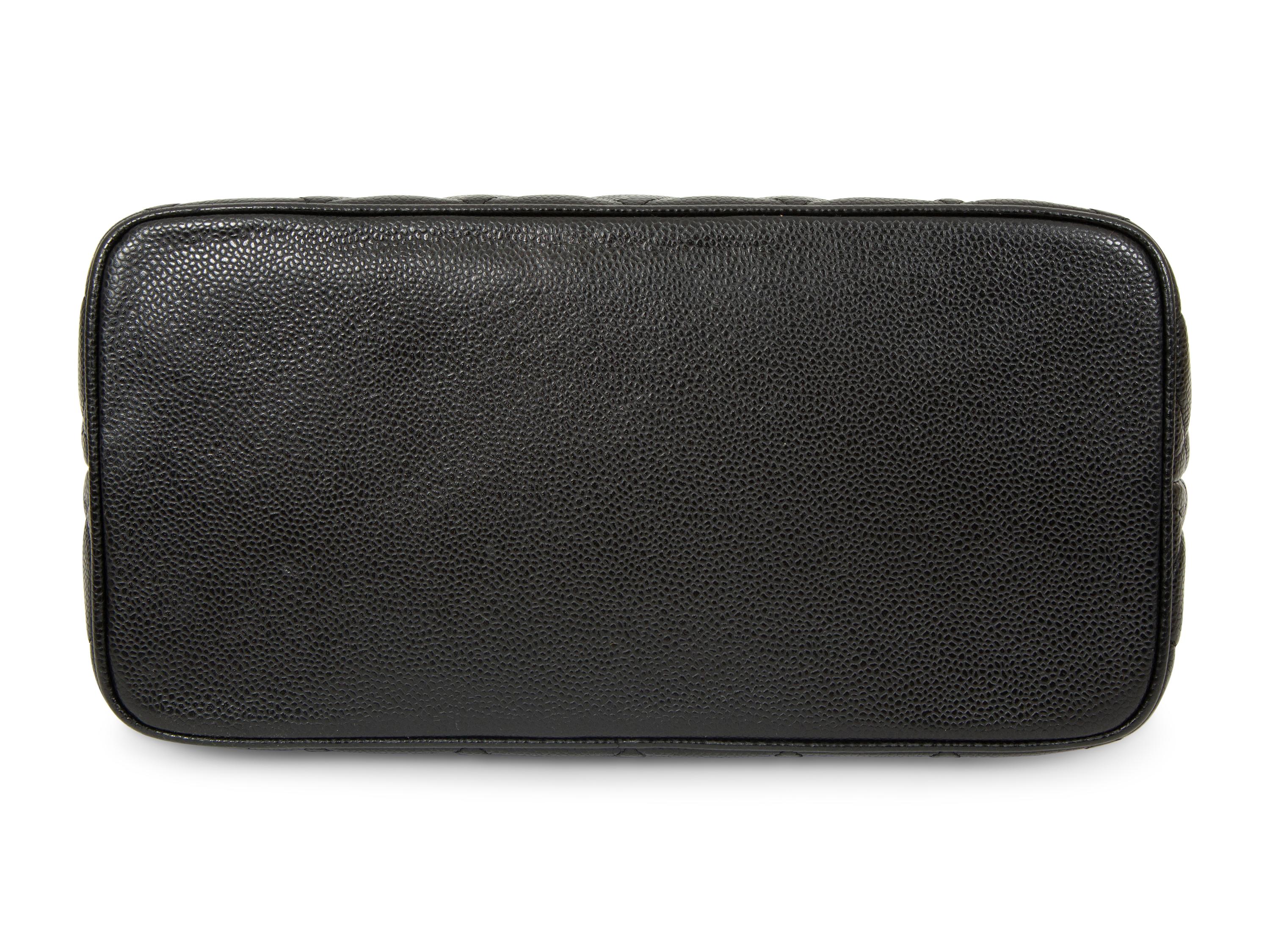 Chanel Medallion Tote and French Wallet in Quilted Black Caviar Leather, 2005 - 2011