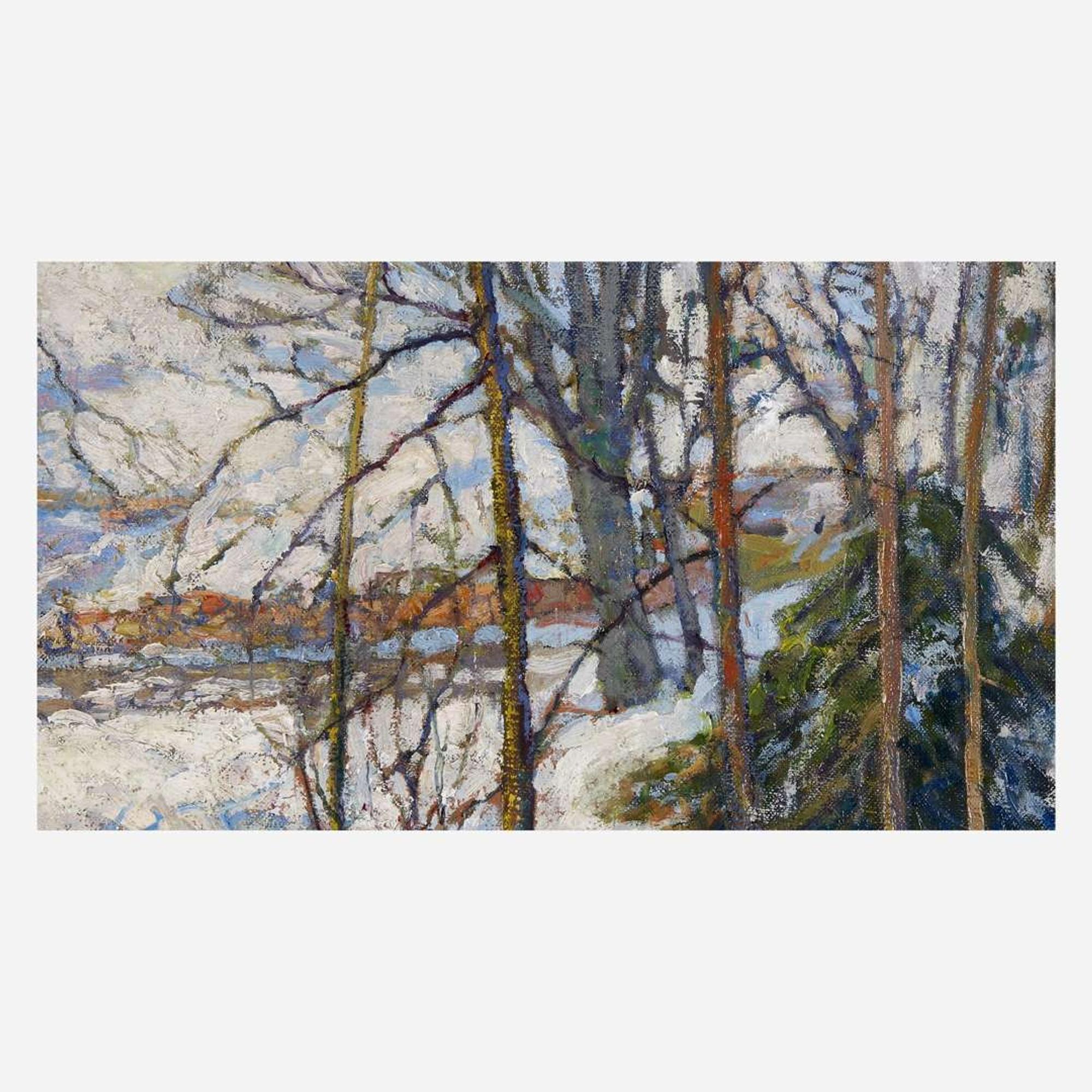 Fern Isabel Coppedge (American, 1883–1951) Village in Winter