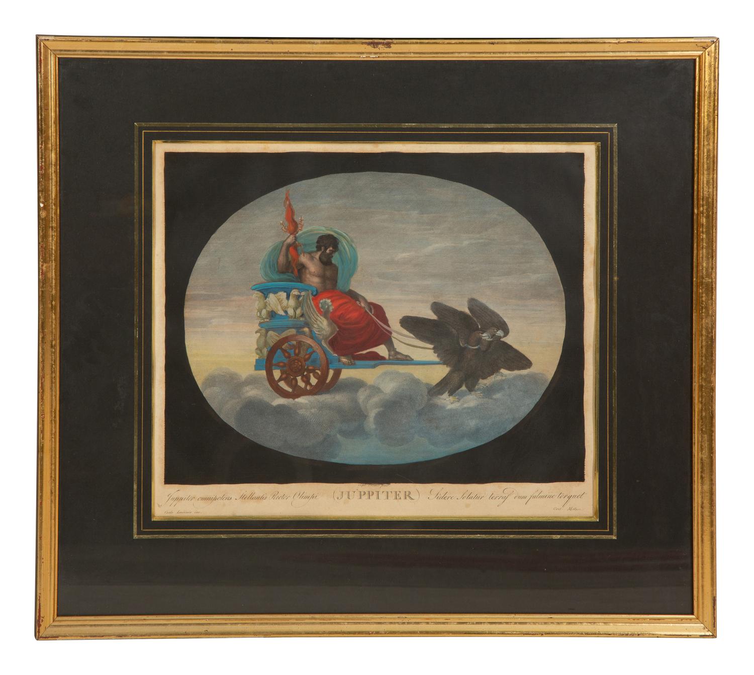 Eight Color Engravings by C. Lasinio after Raphael