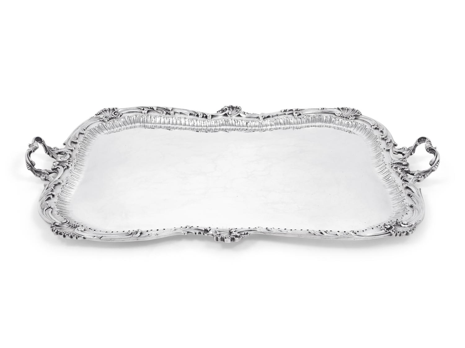 A French Silver Serving Tray