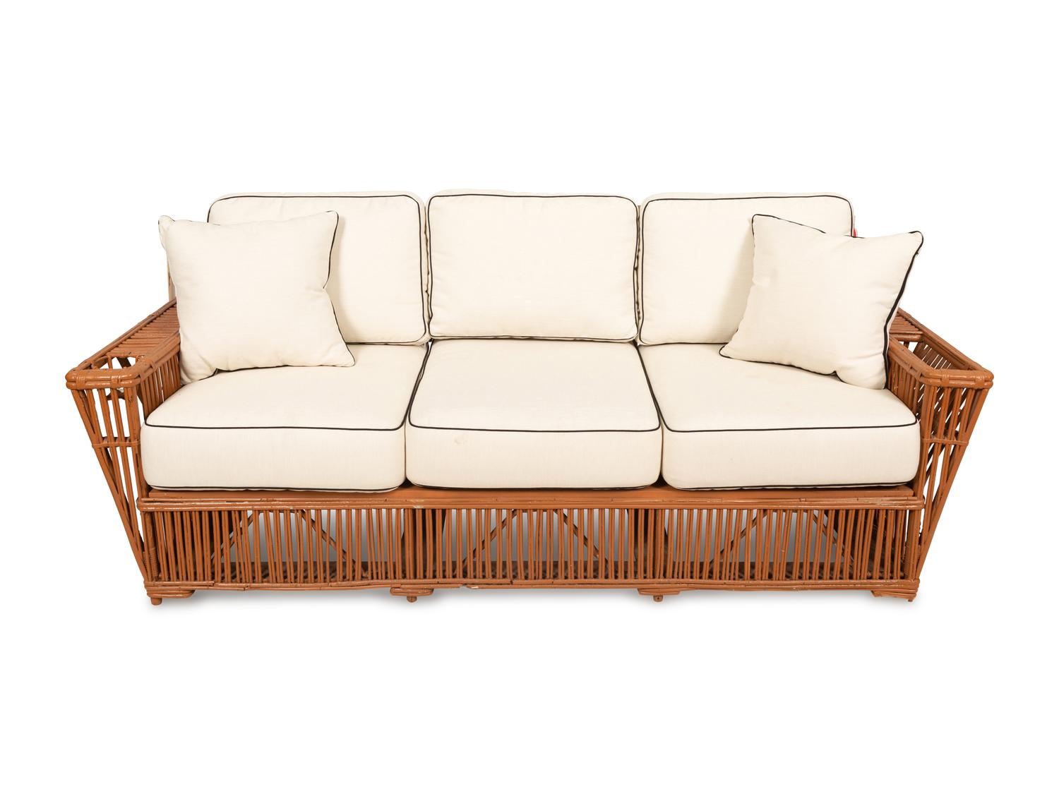 A Presidents Stick Rattan Nantucket Seating Suite