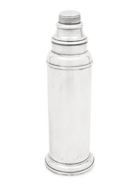 A Group of Three Silver-Plate Cocktail Shakers