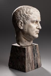 A Grand Tour Marble Portrait Head of Emperor Aulus Vitellius