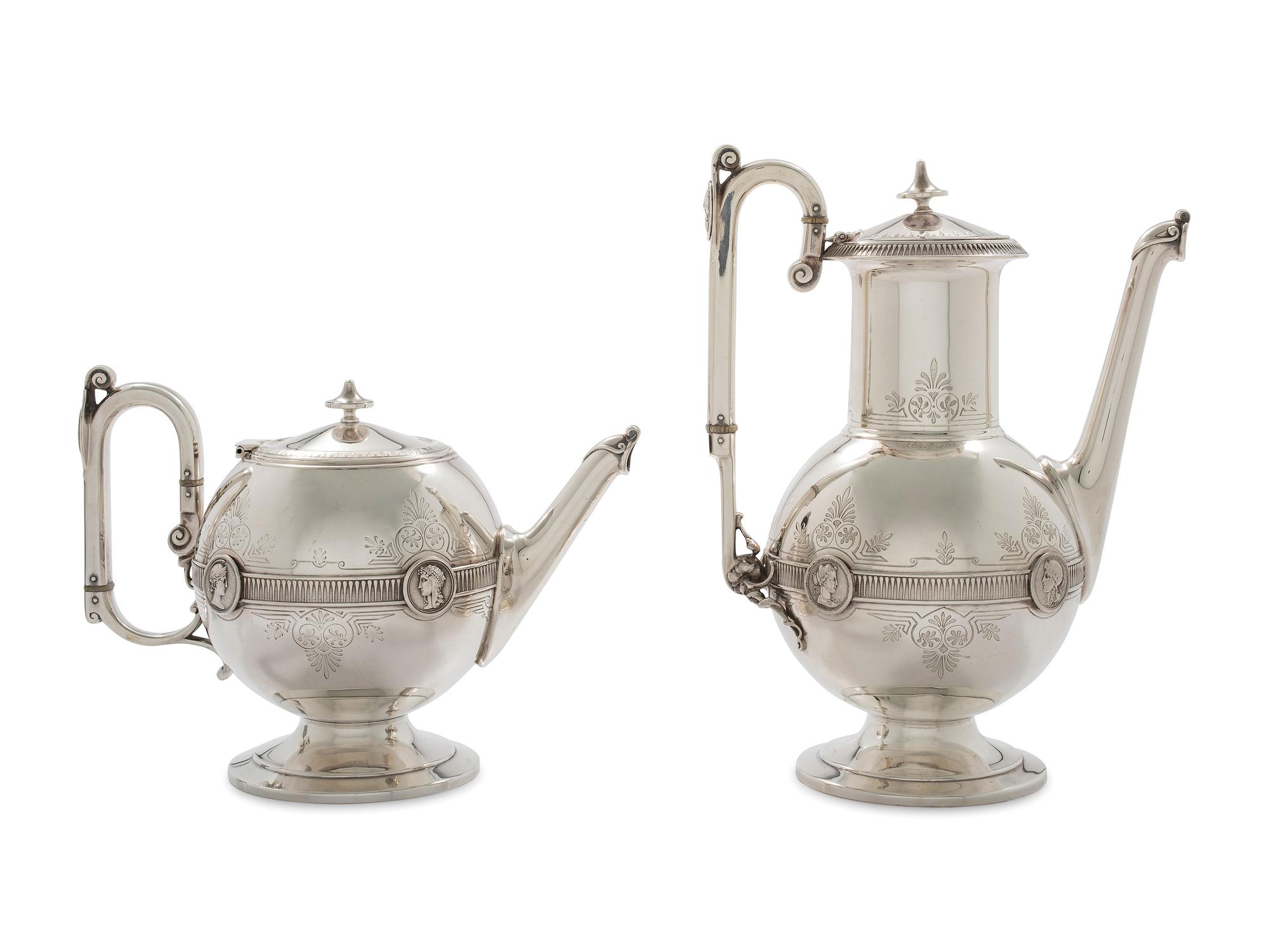 An American Silver Five-Piece Tea and Coffee Service